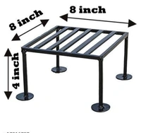Iron Square Planter Stand It is very light in weight and so it can be moved easily as per your needs Pack of 4 - Free Size, Black, Iron, Pack of 4, Square